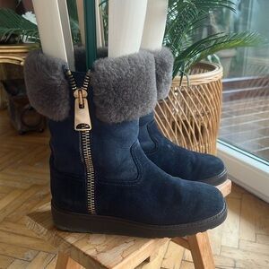 NavyBoot navy ugg style winter boots